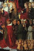 CHARONTON, Enguerrand The Coronation of the Virgin, detail: the crowd iyu oil painting reproduction